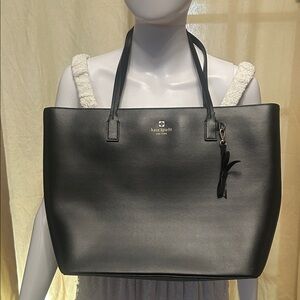 Kate Spade Charcoal Leather Tote